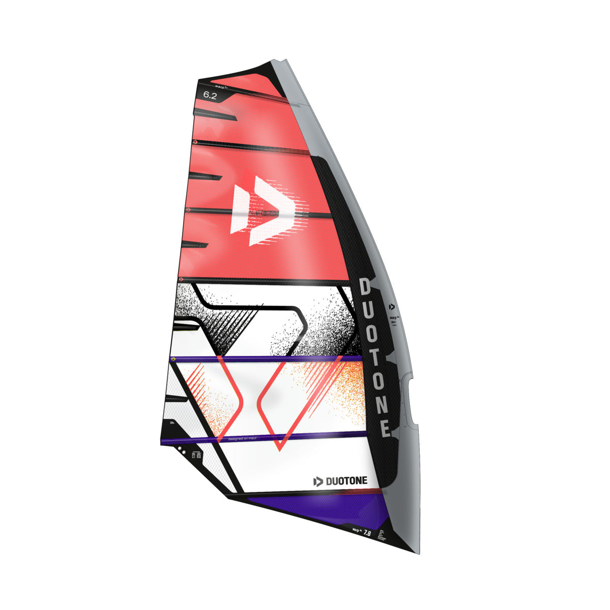 Duotone Warp_Fin (MTO) 2027 windsurf sail, red