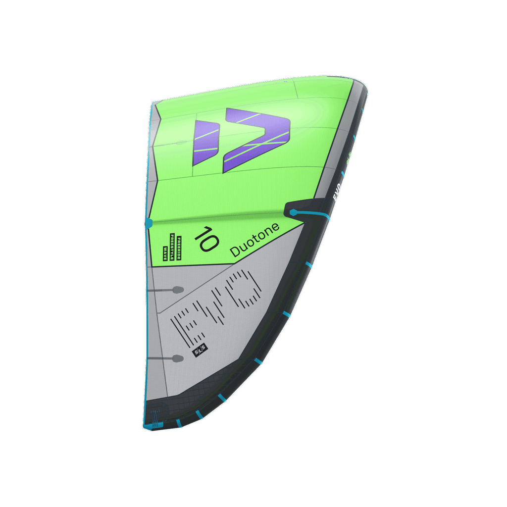 Duotone Evo SLS 2027 Kite, Light Lime/Grey, manufacturer product view 7.