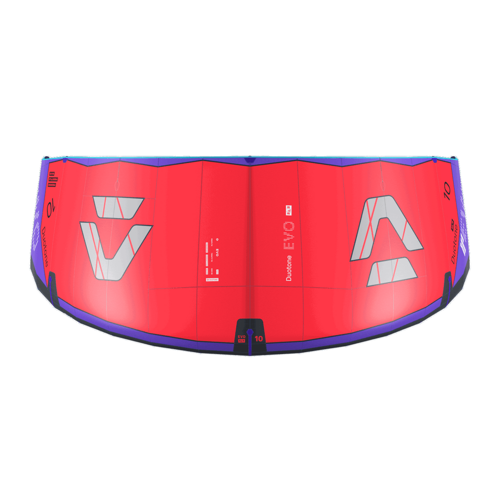 Duotone Evo SLS 2027 Kite, Red/Purple, manufacturer product view 4.