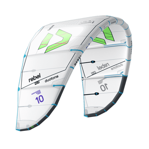 Duotone Rebel SLS Concept Blue 2027 kite in White/Undyed — view 2
