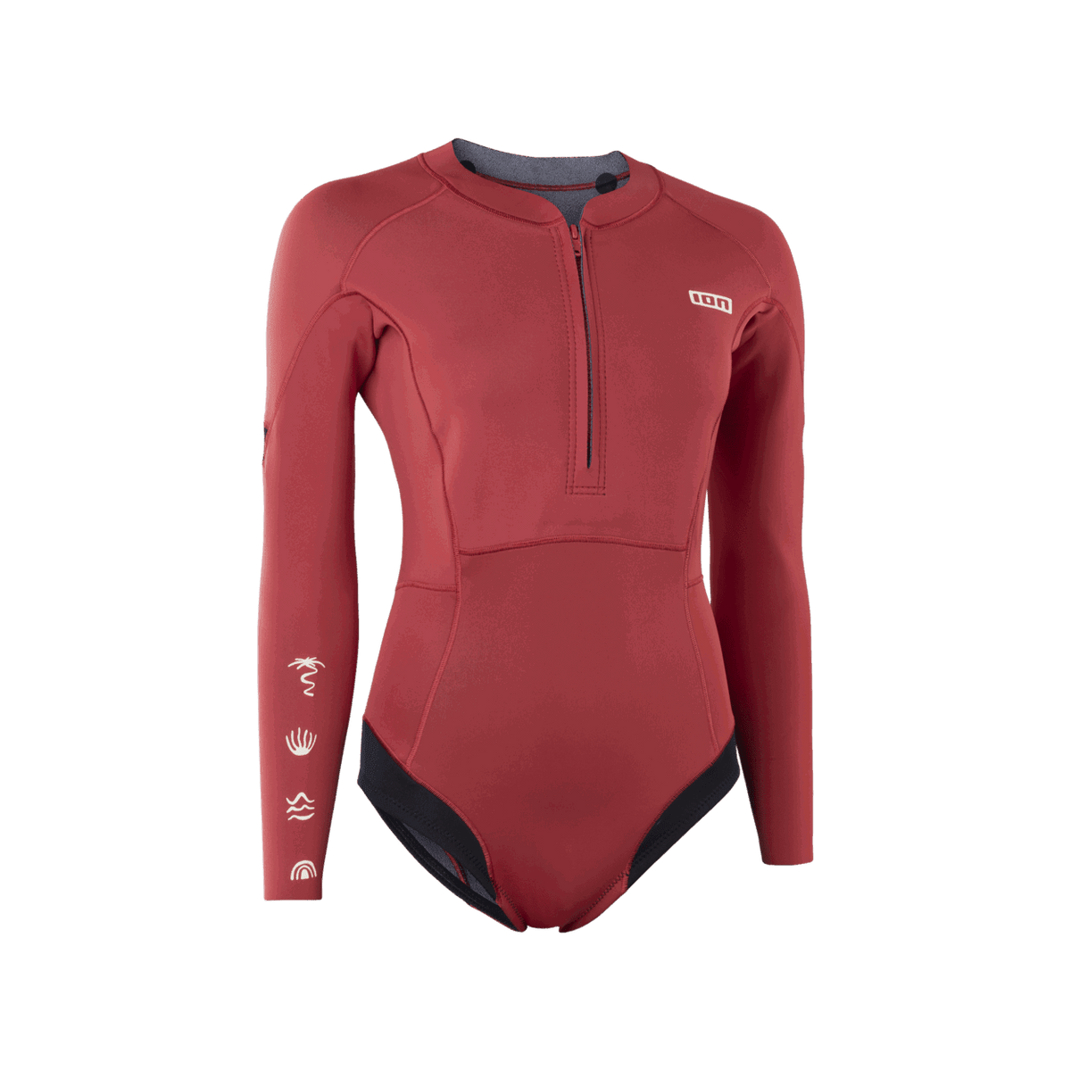 ION Water - ION Amaze Hot Shorty 1.5 LS Front Zip women - The Kitesurf Centre