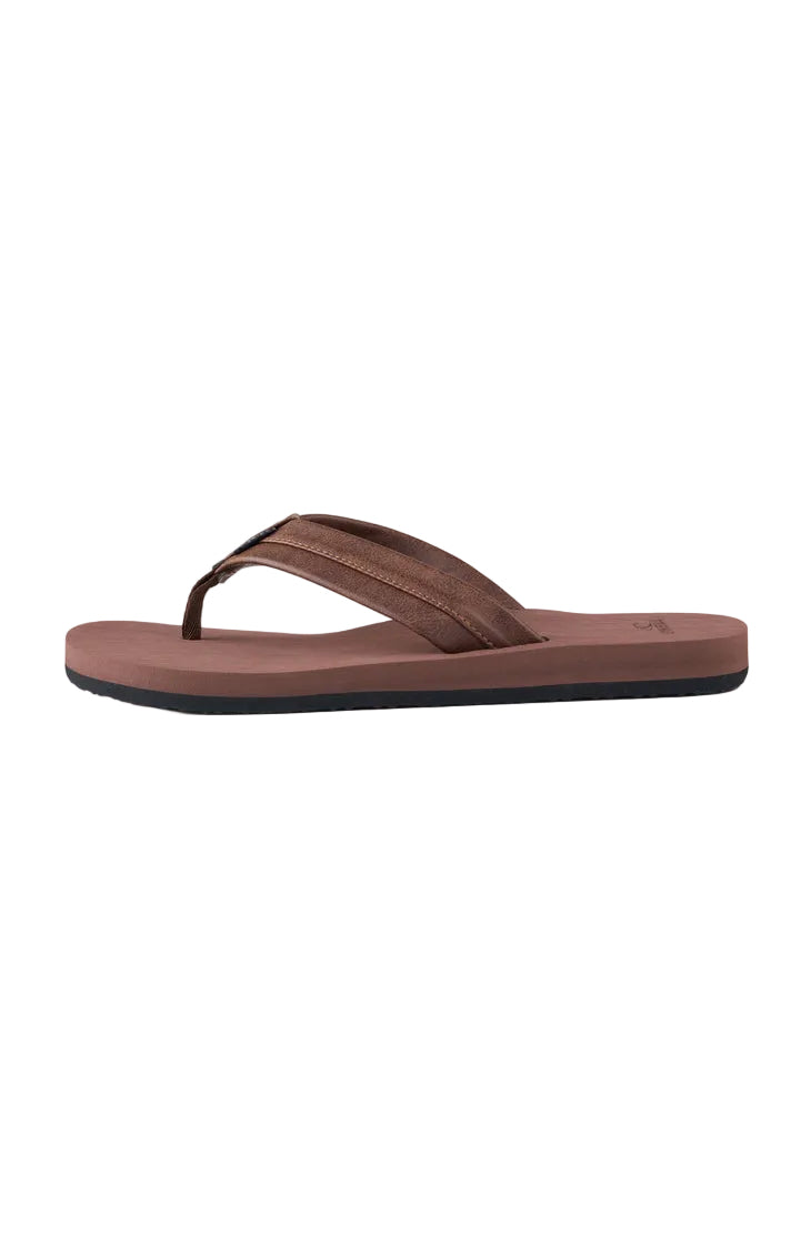 Brown sandal on a white background