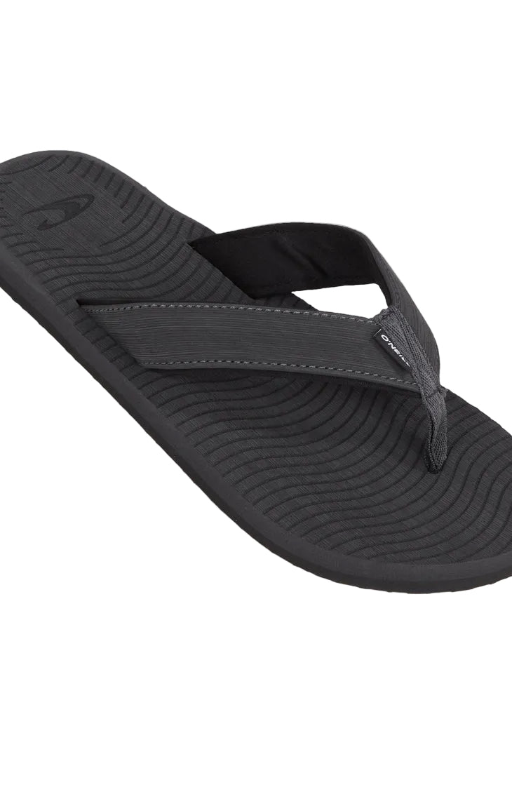 Black sandal on a white background