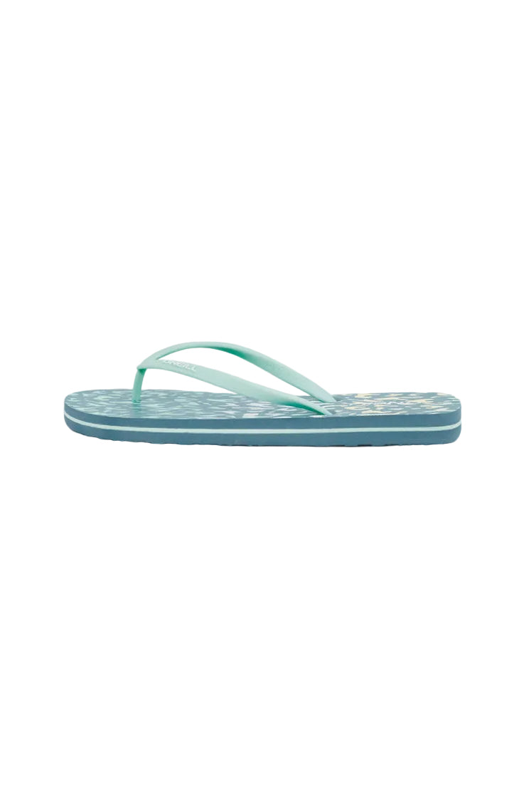 Blue flip-flop sandal on a white background