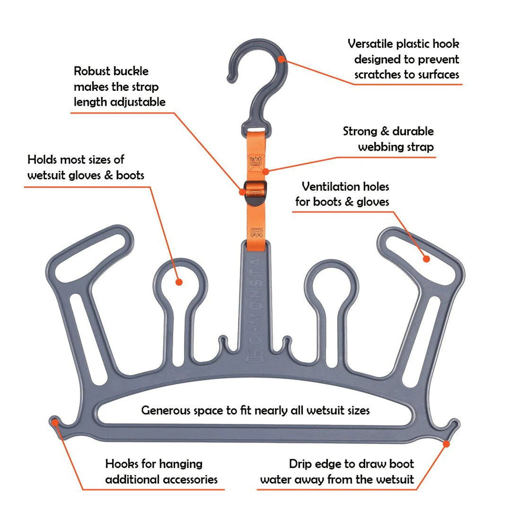 C - Monsta - C - Monsta Wetsuit, Boot & Glove Hanger - The Kitesurf Centre