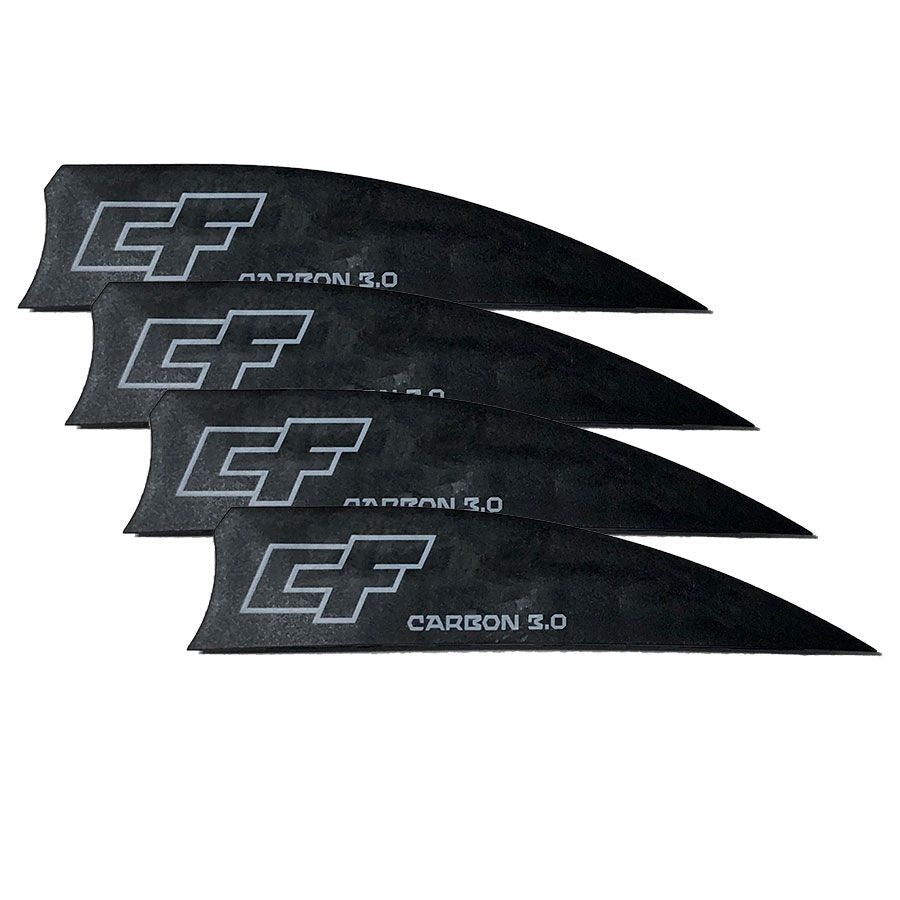 Crazyfly - Crazyfly 3.0 Carbon Fins Set Of Four - The Kitesurf Centre