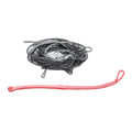 Duotone Kiteboarding - Duotone Front Bridle Set Evo SLS left/red (SS22-SS23) - The Kitesurf Centre