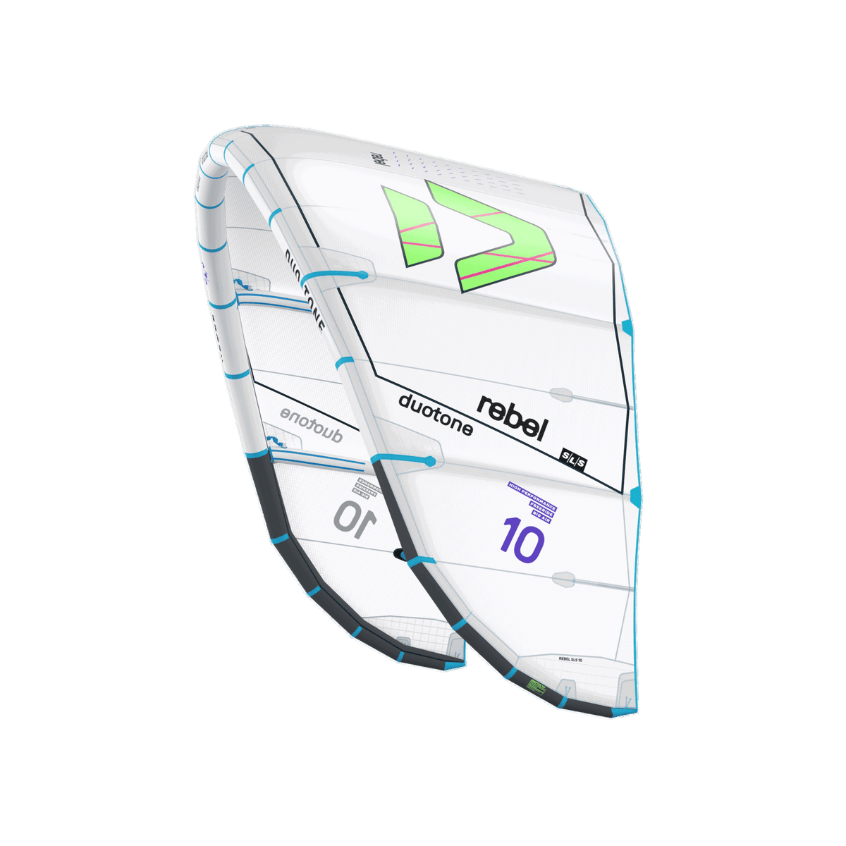 Duotone Kiteboarding - Duotone Rebel SLS Concept Blue 2027 Kite - The Kitesurf Centre