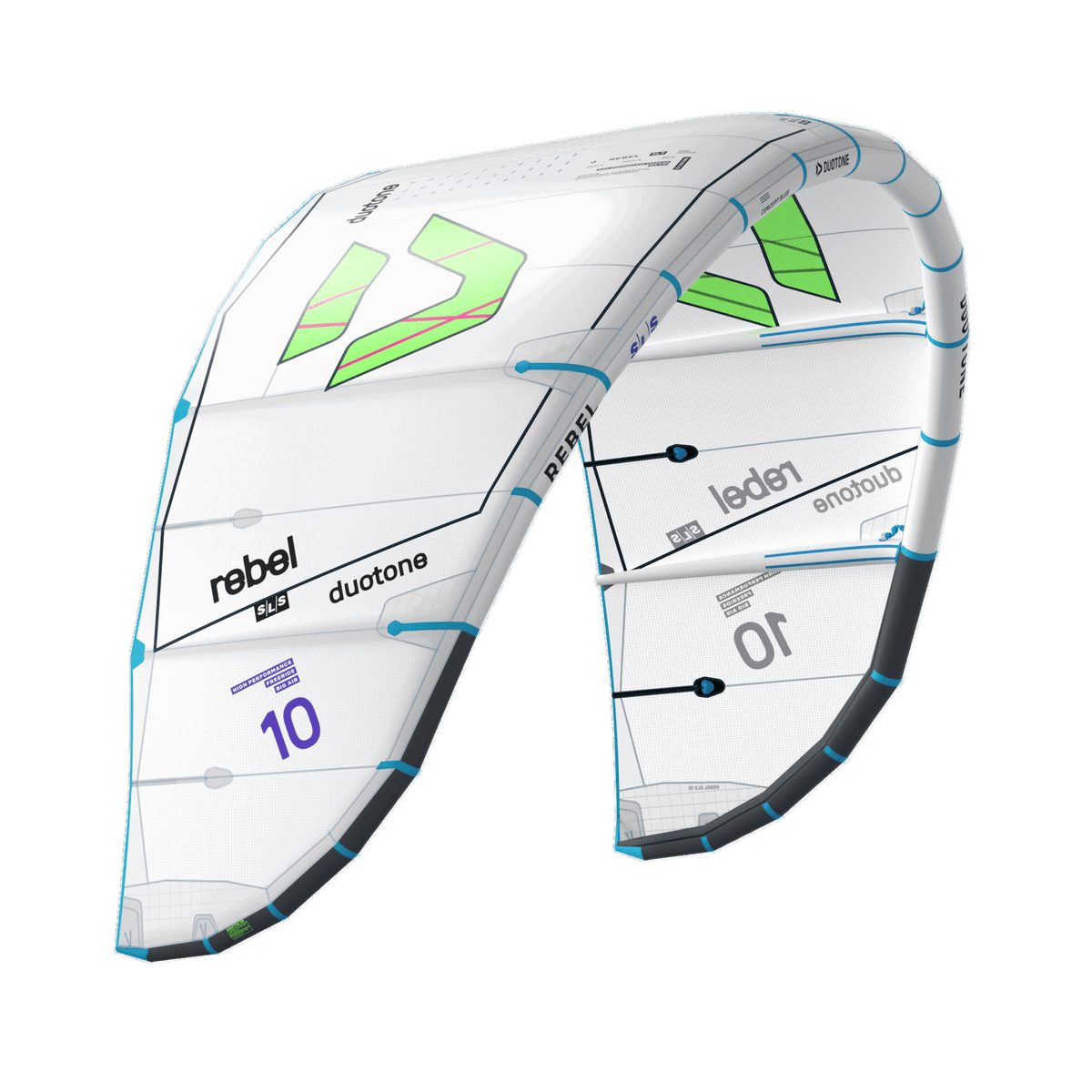 Duotone Kiteboarding - Duotone Rebel SLS Concept Blue 2027 Kite - The Kitesurf Centre