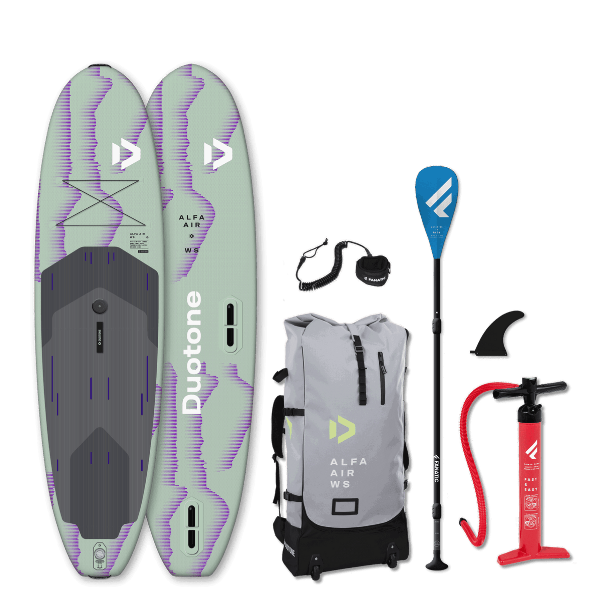 Duotone SUP - Duotone iSUP Package Alfa WS Air (FAS ed.) 2026 - The Kitesurf Centre