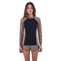Hurley - Hurley Leopard Front Zip Rash Vest - The Kitesurf Centre