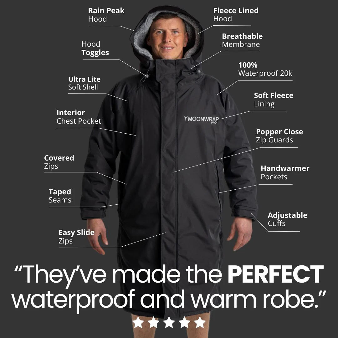 Moonwrap - Moonwrap Pro Long Sleeve Robe - The Kitesurf Centre