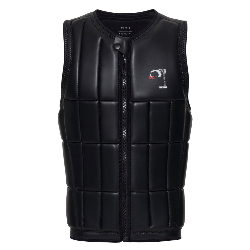 Mystic - Anarchy Impact Vest Fzip Wake - Black - 2026 - The Kitesurf Centre