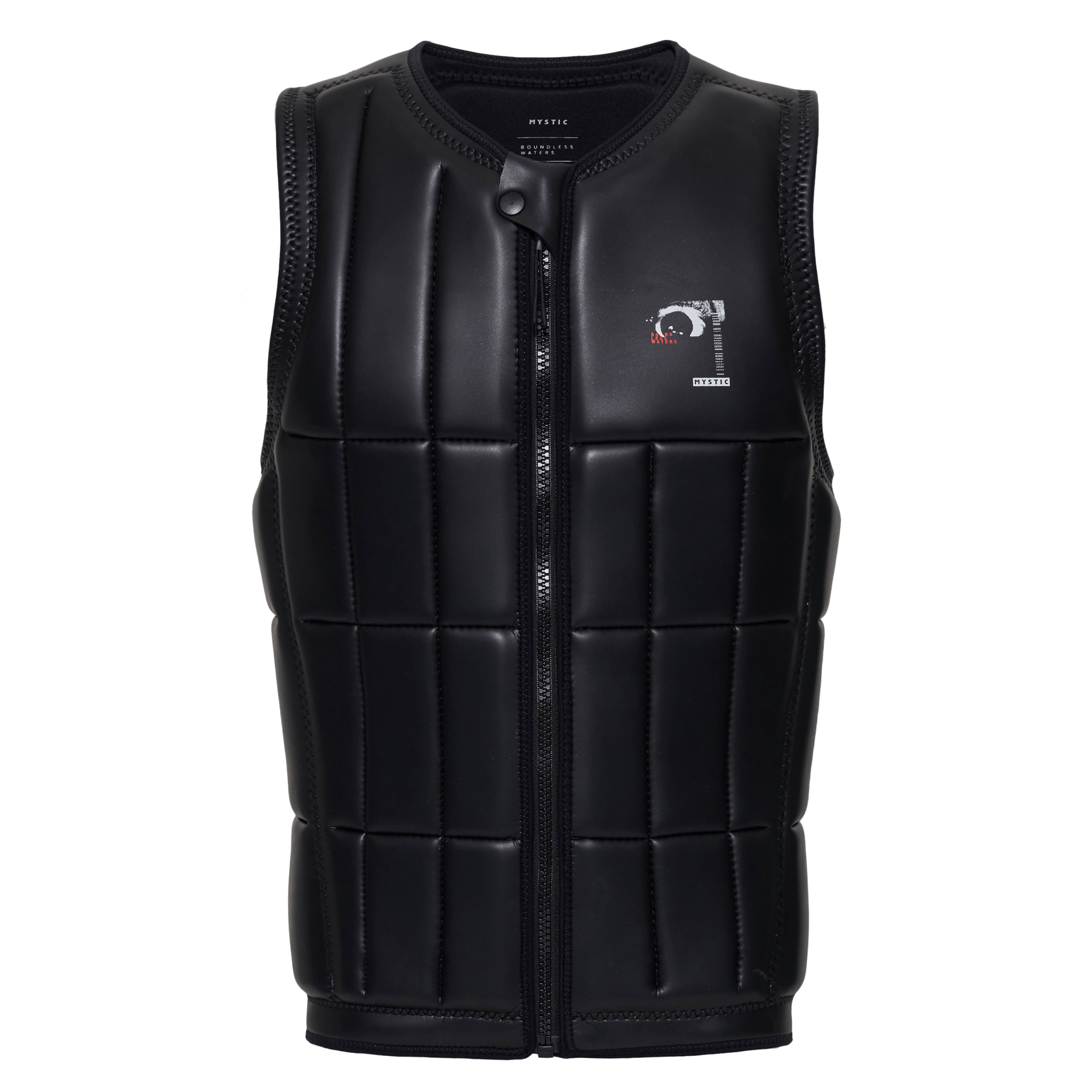 Mystic - Anarchy Impact Vest Fzip Wake - Black - 2026 - The Kitesurf Centre