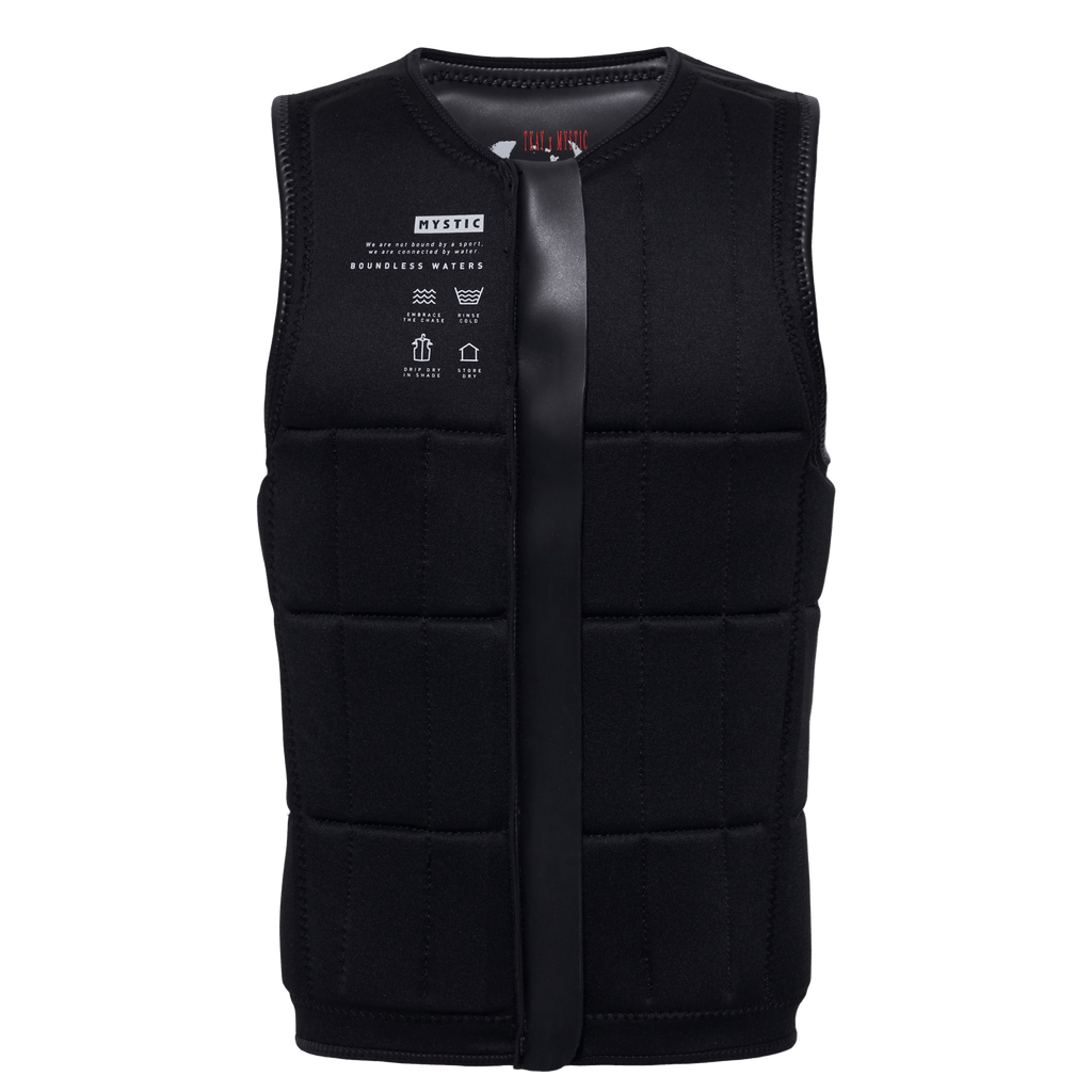 Mystic - Anarchy Impact Vest Fzip Wake - Black - 2026 - The Kitesurf Centre