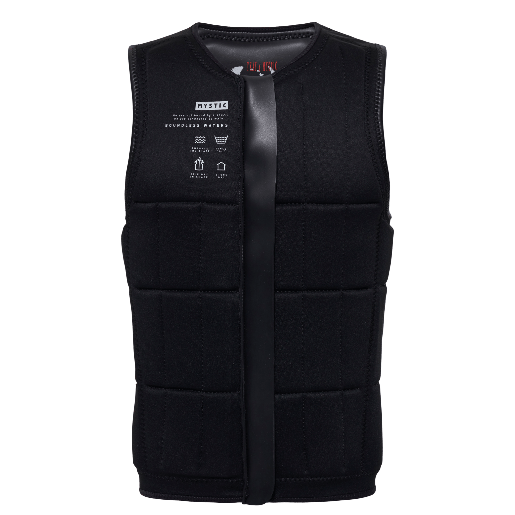 Mystic - Anarchy Impact Vest Fzip Wake - Black - 2026 - The Kitesurf Centre