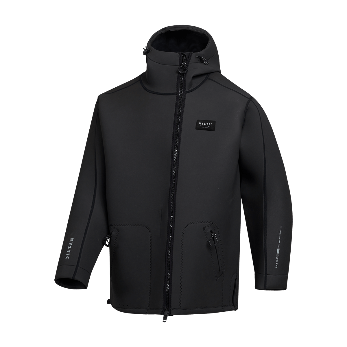 Mystic - Battle Neoprene Jacket 3/2mm - Black - 2026 - The Kitesurf Centre