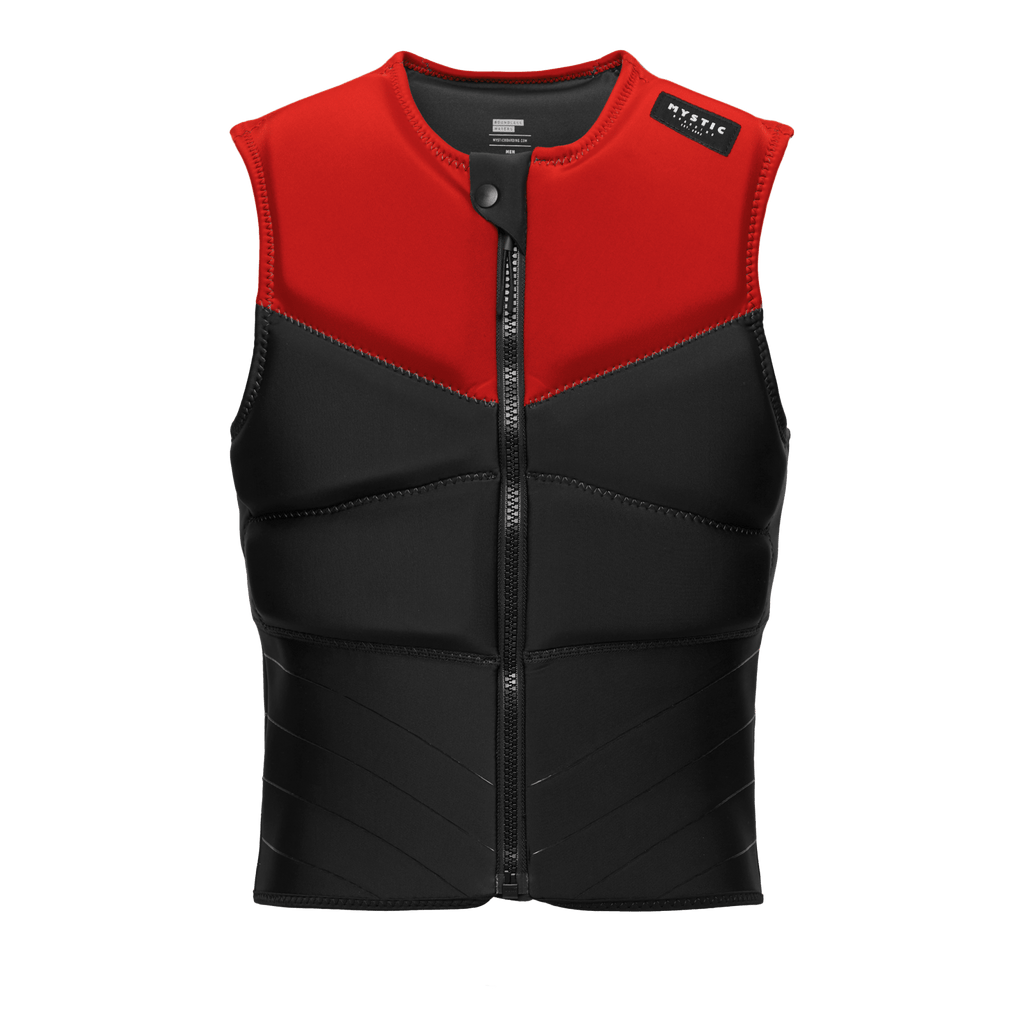 Mystic - Block Impact Vest FrontZip - Red - 2026 - The Kitesurf Centre