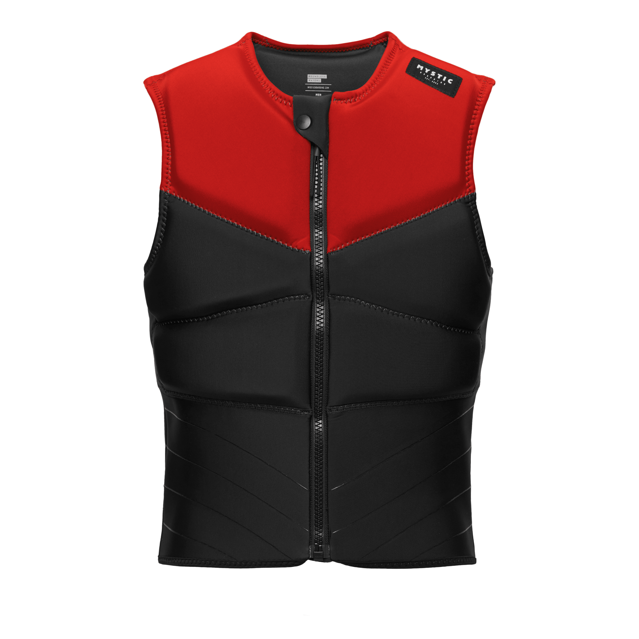 Mystic - Block Impact Vest FrontZip - Red - 2026 - The Kitesurf Centre