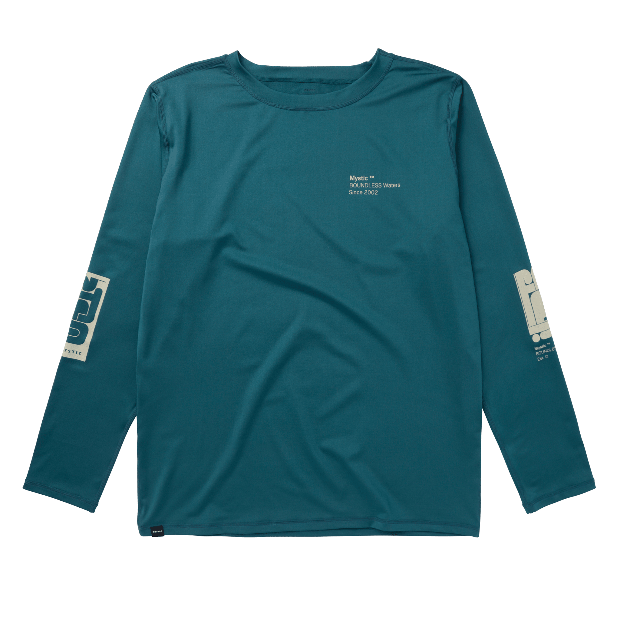 Mystic - Boarding L/S Rashvest - Teal - 2026 - The Kitesurf Centre