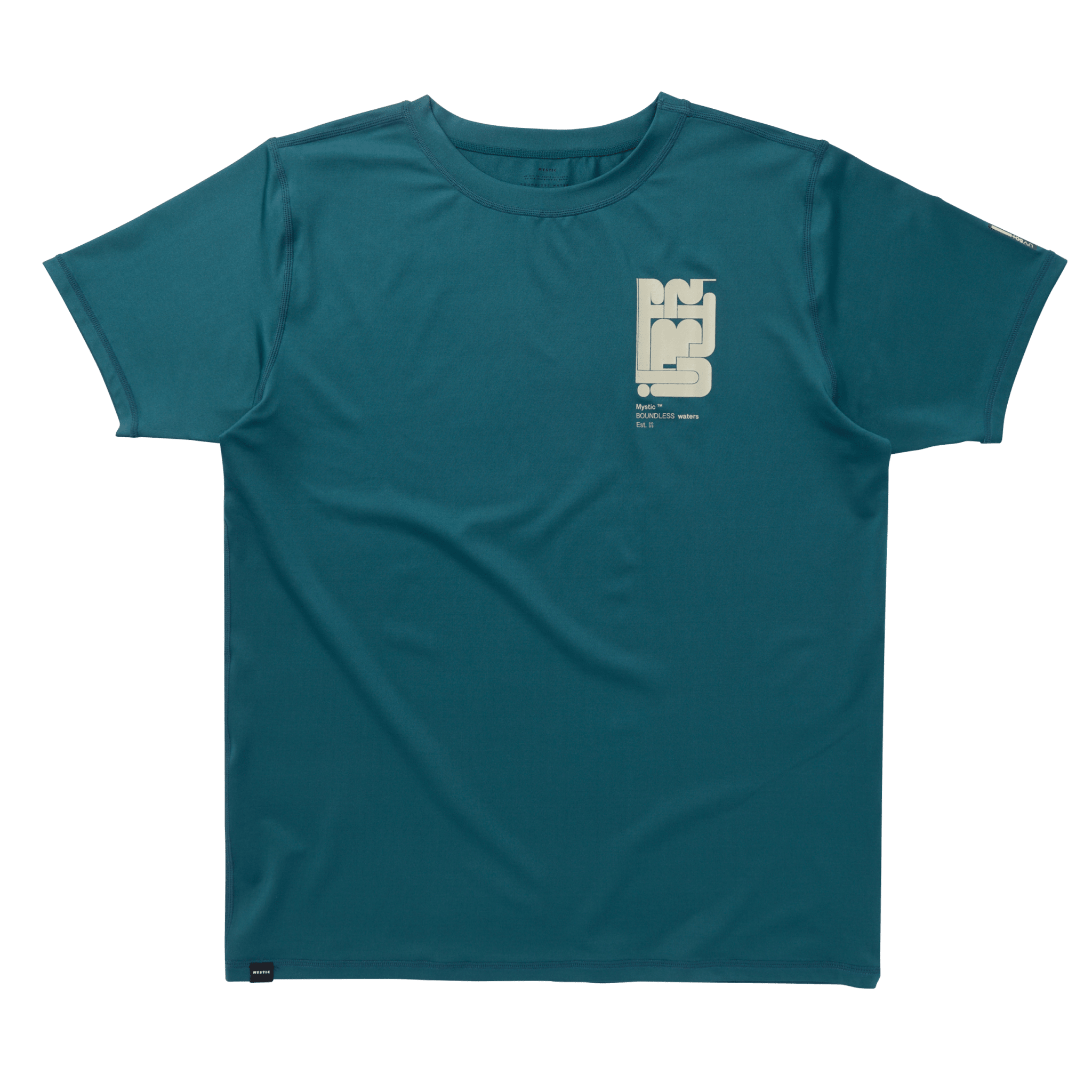 Mystic - Boarding S/S Rashvest - Teal - 2026 - The Kitesurf Centre