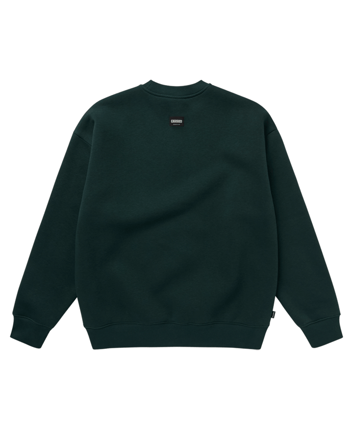 Mystic - Brand Crew Sweat - Cypress Green - 2026 - The Kitesurf Centre