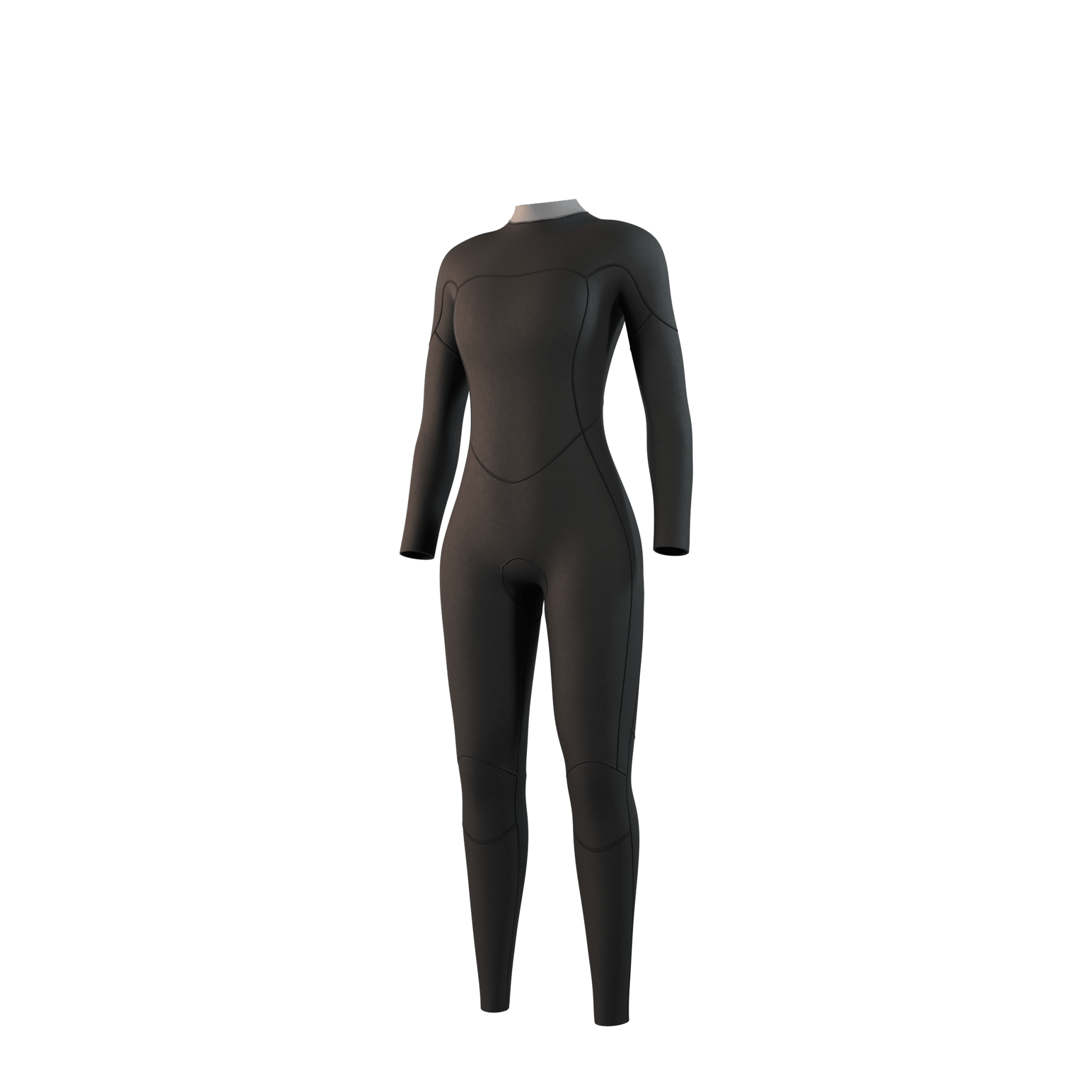 Mystic - Brand Fullsuit 3/2mm BackZip Flatlock Women - Black - 2026 - The Kitesurf Centre