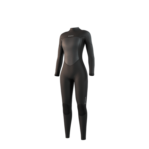 Mystic - Brand Fullsuit 3/2mm BackZip Flatlock Women - Black - 2026 - The Kitesurf Centre