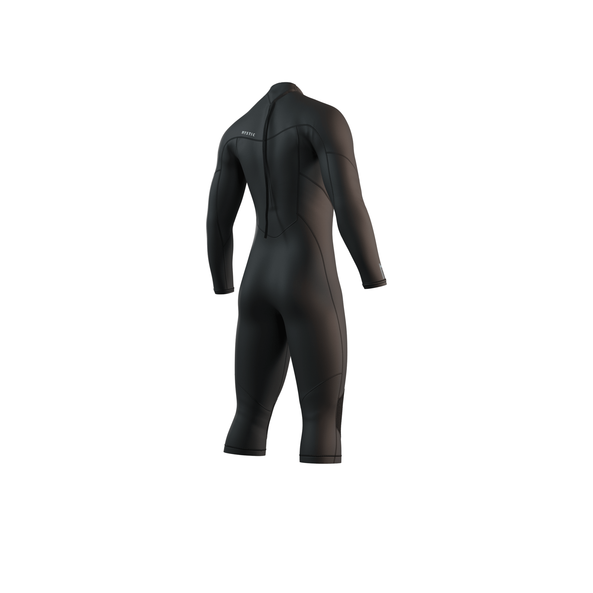 Mystic - Brand Longarm Shortleg 3/2mm BackZip Flatlock - Black - 2026 - The Kitesurf Centre