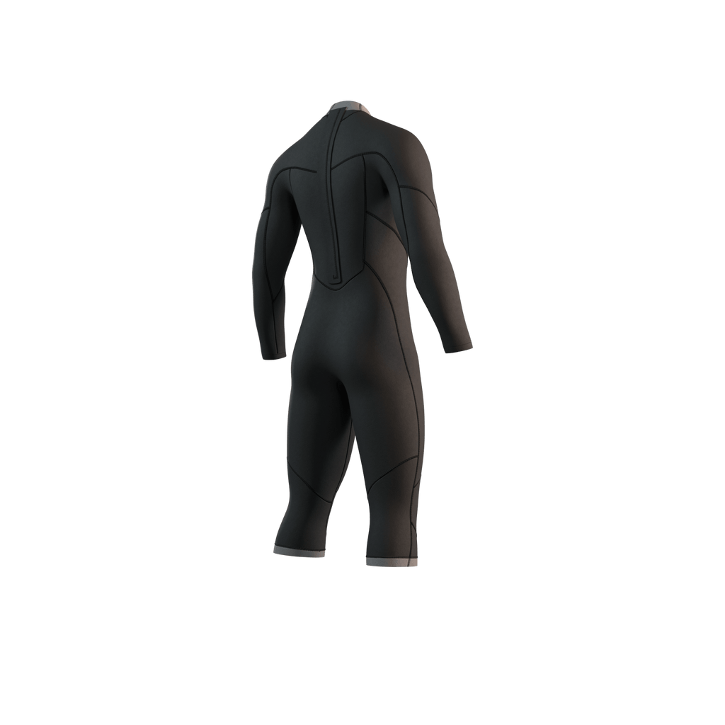 Mystic - Brand Longarm Shortleg 3/2mm BackZip Flatlock - Black - 2026 - The Kitesurf Centre