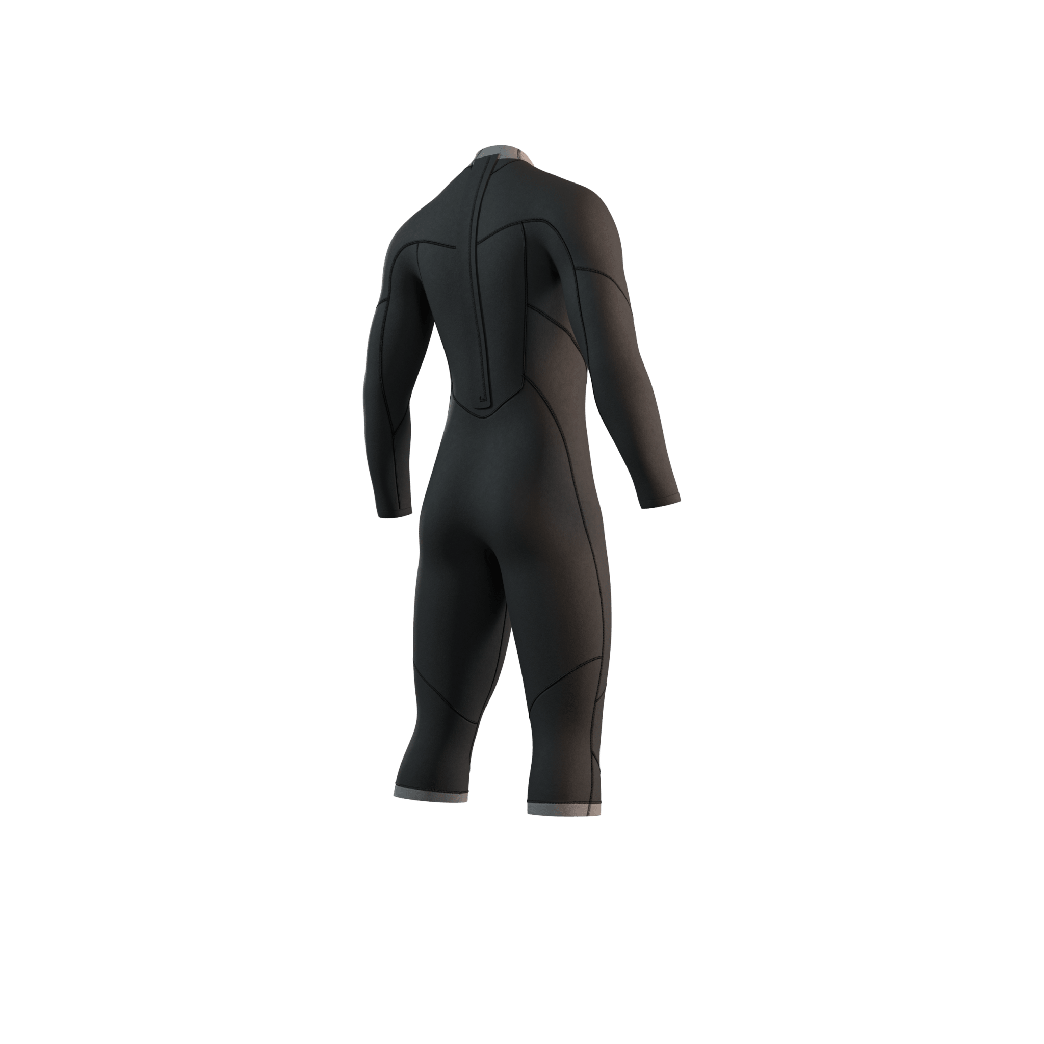Mystic - Brand Longarm Shortleg 3/2mm BackZip Flatlock - Black - 2026 - The Kitesurf Centre