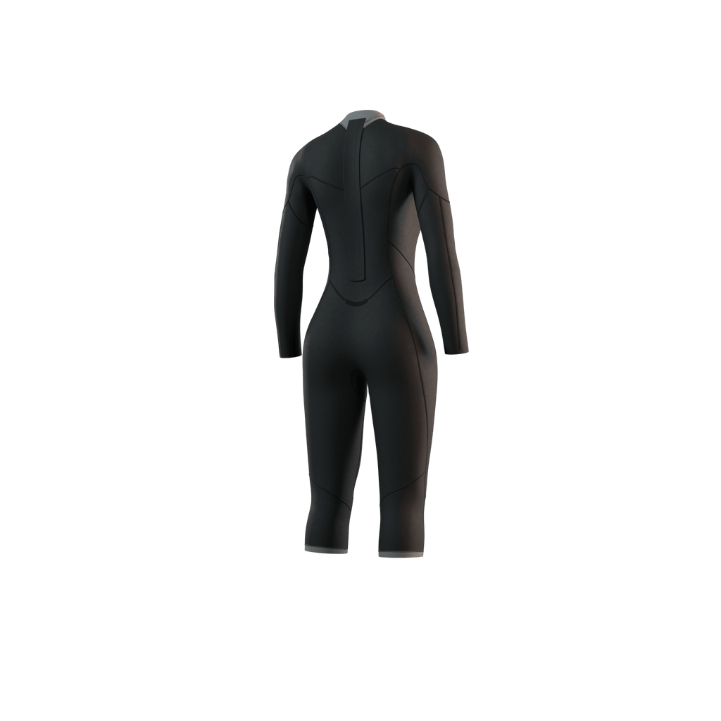 Mystic - Brand Longarm Shortleg 3/2mm BackZip Flatlock Women - Black - 2026 - The Kitesurf Centre
