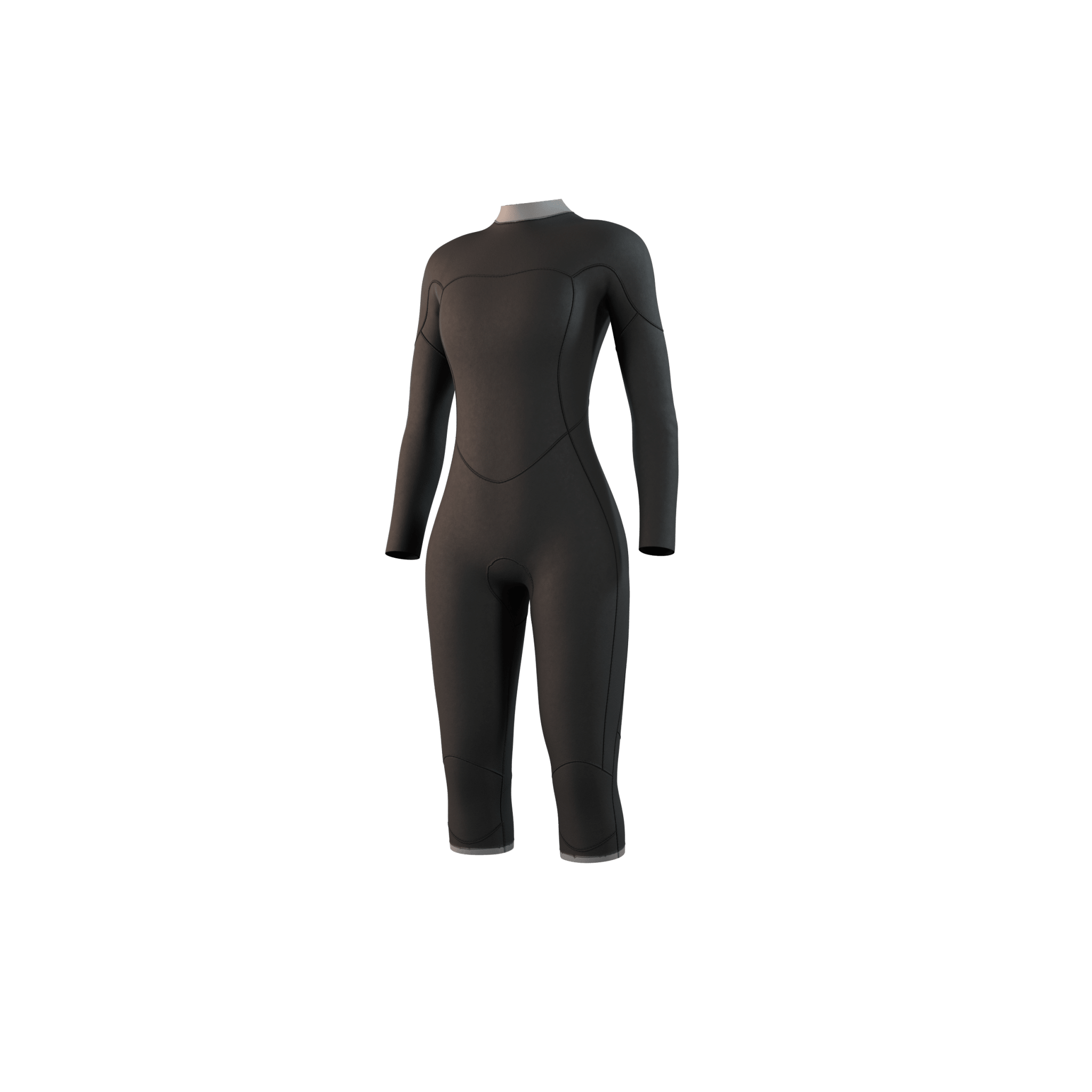 Mystic - Brand Longarm Shortleg 3/2mm BackZip Flatlock Women - Black - 2026 - The Kitesurf Centre