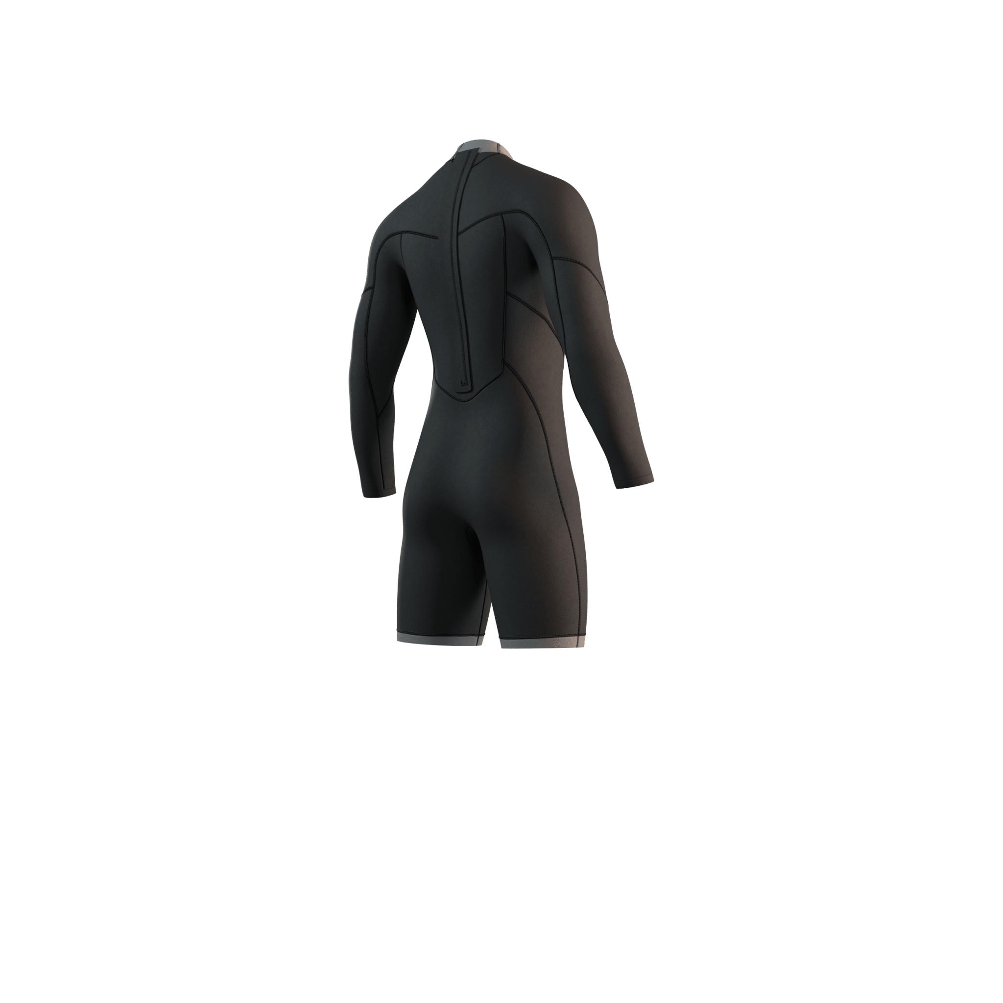 Mystic - Brand Longarm Shorty 3/2mm BackZip Flatlock - Black - 2026 - The Kitesurf Centre