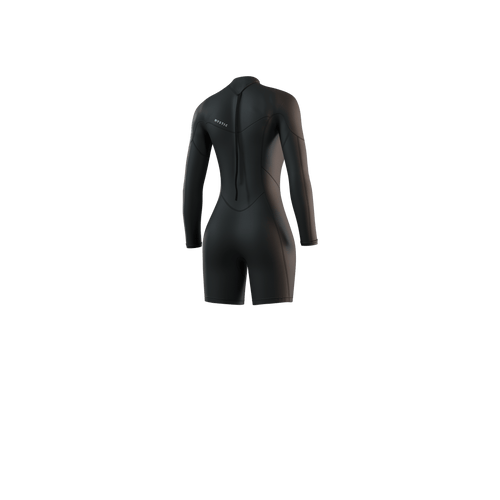 Mystic - Brand Longarm Shorty 3/2mm BackZip Flatlock Women - Black - 2026 - The Kitesurf Centre