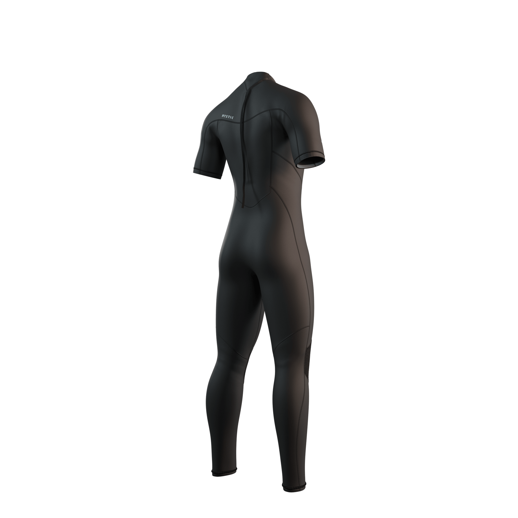 Mystic - Brand Shortarm 3/2mm BackZip Flatlock - Black - 2026 - The Kitesurf Centre