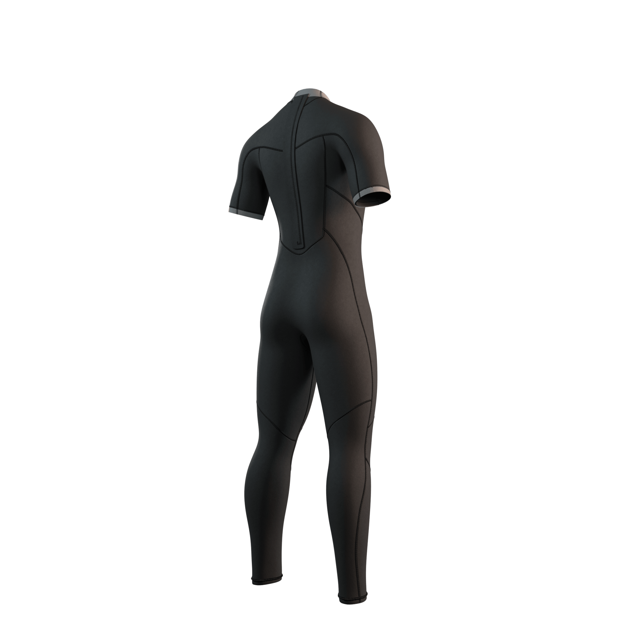 Mystic - Brand Shortarm 3/2mm BackZip Flatlock - Black - 2026 - The Kitesurf Centre