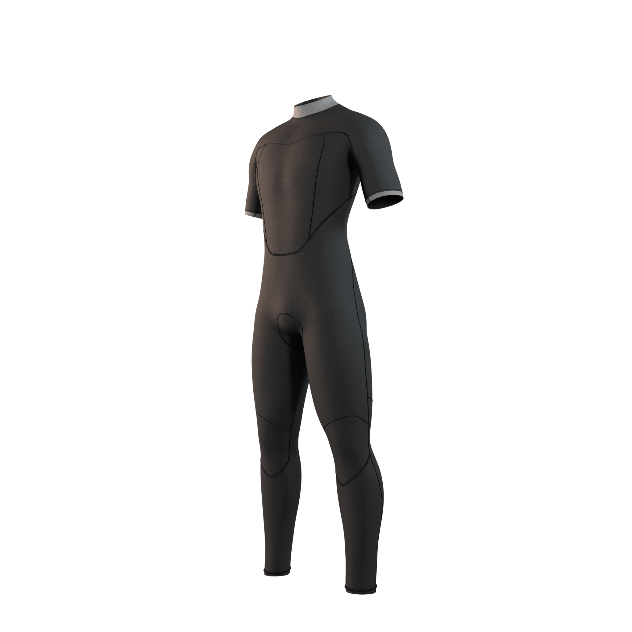 Mystic - Brand Shortarm 3/2mm BackZip Flatlock - Black - 2026 - The Kitesurf Centre