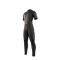 Mystic - Brand Shortarm 3/2mm BackZip Flatlock - Black - 2026 - The Kitesurf Centre