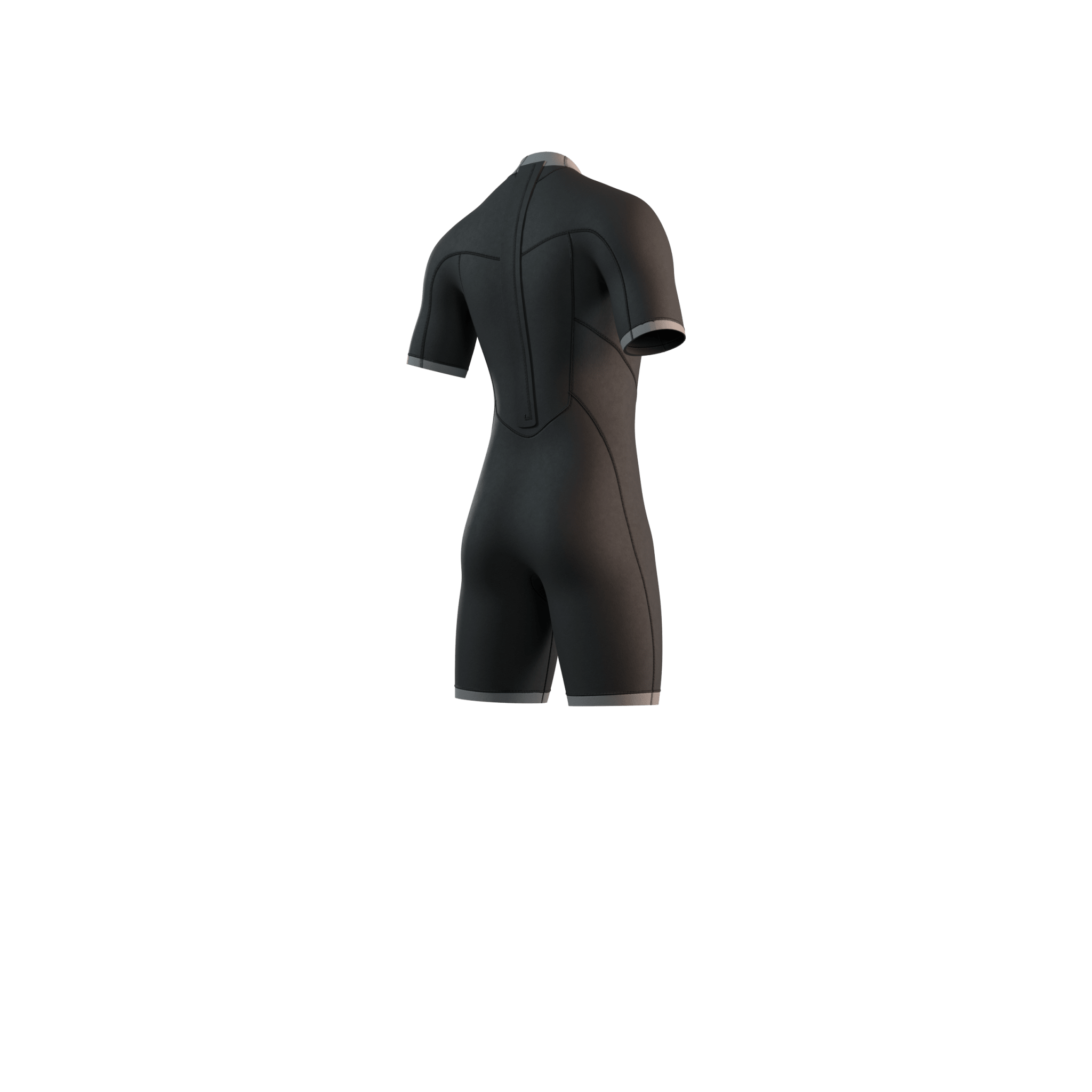 Mystic - Brand Shorty 3/2mm BackZip Flatlock - Black - 2026 - The Kitesurf Centre
