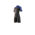 Mystic - Brand Shorty 3/2mm BackZip Flatlock - Black / Blue - 2026 - The Kitesurf Centre