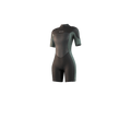 Mystic - Brand Shorty 3/2mm BackZip Flatlock Women - Dark Olive - 2026 - The Kitesurf Centre