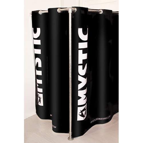 Mystic - Changing Room Curtain - Black - The Kitesurf Centre