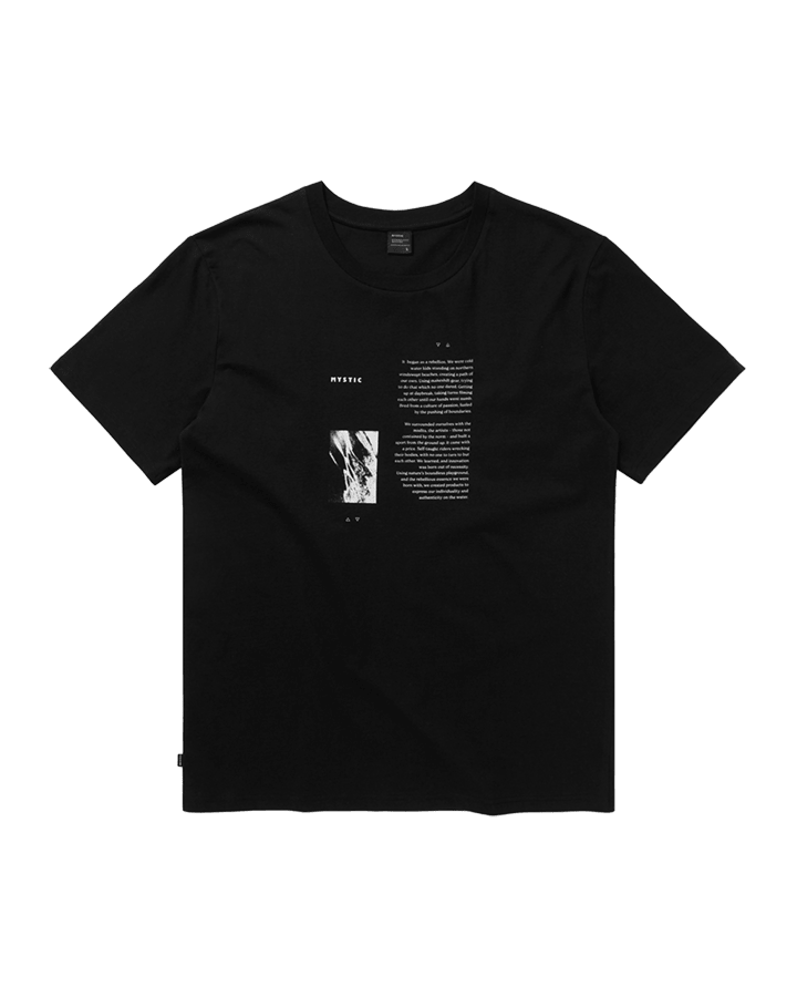 Mystic - Collective Tee - Black - 2026 - The Kitesurf Centre