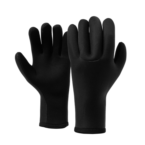 Mystic - Crest Glove 1.5mm 5Finger - HYBRID - Black - 2026 - The Kitesurf Centre