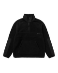 Mystic - DTS Fleece Half Zip Sweat - Black - 2026 - The Kitesurf Centre