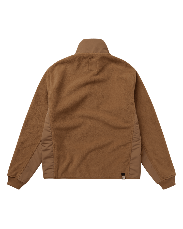Mystic - DTS Fleece Zip Thru Sweat - Slate Brown - 2026 - The Kitesurf Centre
