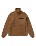Mystic - DTS Fleece Zip Thru Sweat - Slate Brown - 2026 - The Kitesurf Centre