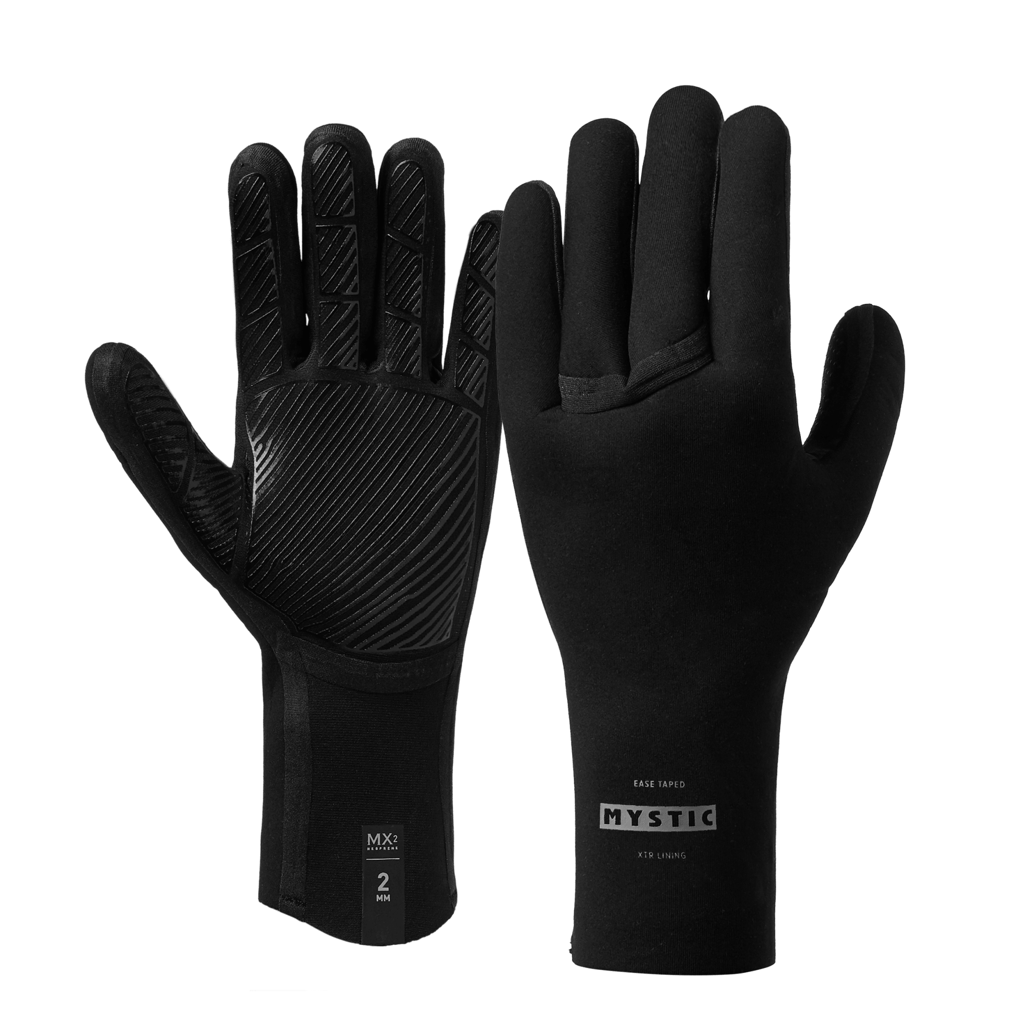 Mystic - Ease Glove 3mm 5Finger - HYBRID - Black - 2026 - The Kitesurf Centre