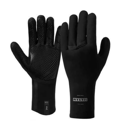 Mystic - Ease Glove 3mm 5Finger - HYBRID - Black - 2026 - The Kitesurf Centre